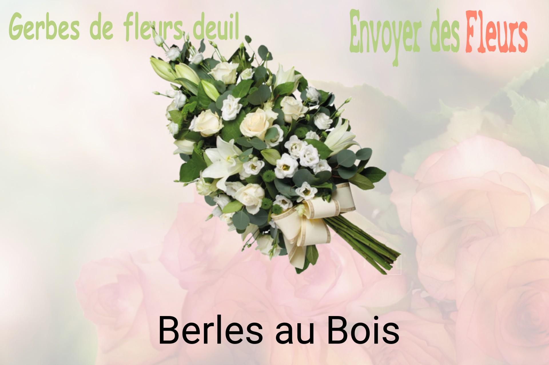 Gerbe de fleurs de deuil livrée à Berles-au-Bois
